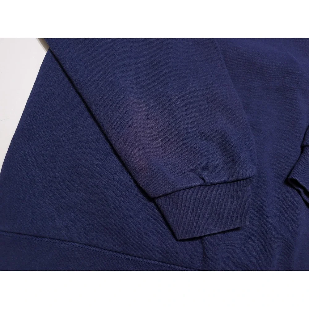 POLO RALPH LAUREN Sweatshirt Mens Large Navy Blue Excellent Vintage Made in USA